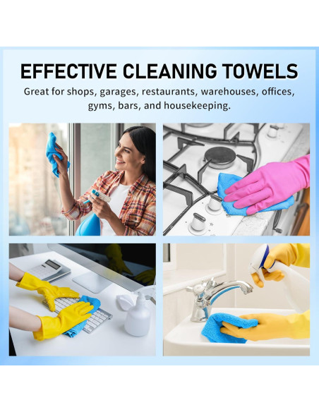 Toallas de Microfibra HOMERHYME 75 Piezas 29.2x29.2cm