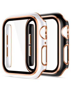 Funda Protectora Charlam para Apple Watch 44mm con Vidrio Templado
