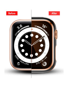 Funda Protectora Charlam para Apple Watch 44mm con Vidrio Templado 2
