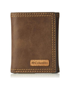 Billetera Trifold RFID Hombre Columbia Marrón Casual