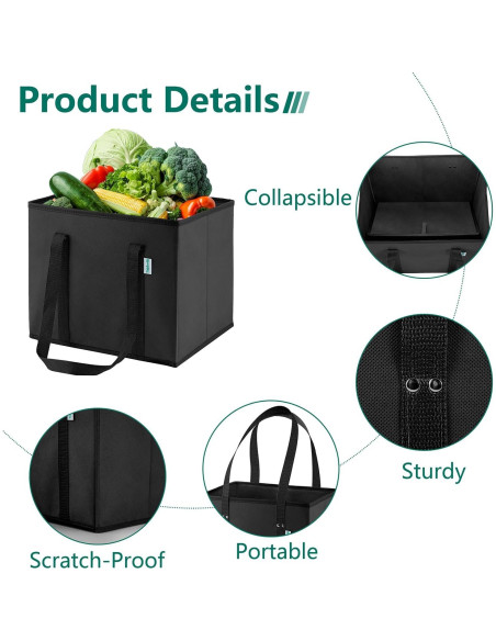 Bolsas de Compras Reutilizables TidyNestly 4 Piezas 32L