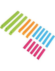 Clip de Sellado de Bolsa Yosoo 16 Piezas Reutilizables PP 2