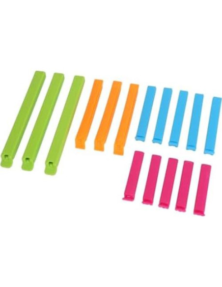 Clip de Sellado de Bolsa Yosoo 16 Piezas Reutilizables PP