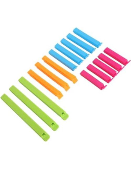 Clip de Sellado de Bolsa Yosoo 16 Piezas Reutilizables PP