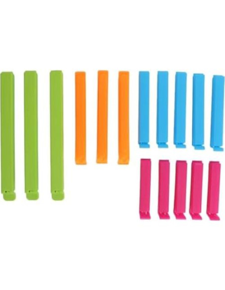 Clip de Sellado de Bolsa Yosoo 16 Piezas Reutilizables PP