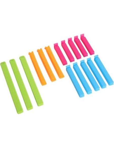 Clip de Sellado de Bolsa Yosoo 16 Piezas Reutilizables PP