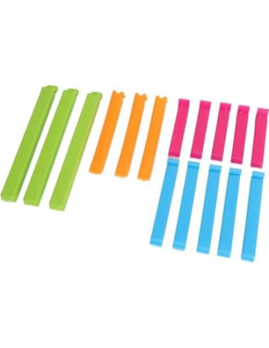 Clip de Sellado de Bolsa Yosoo 16 Piezas Reutilizables PP