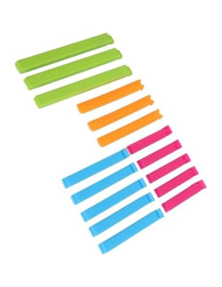 Clip de Sellado de Bolsa Yosoo 16 Piezas Reutilizables PP