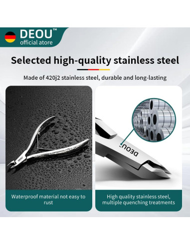 Tijeras de Cutícula DEOU Profesionales de Acero Inoxidable