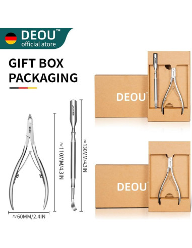 Tijeras de Cutícula DEOU Profesionales de Acero Inoxidable