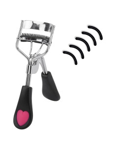 Rizador de Pestañas Anzline Acero Inoxidable con Peine 10.7cm