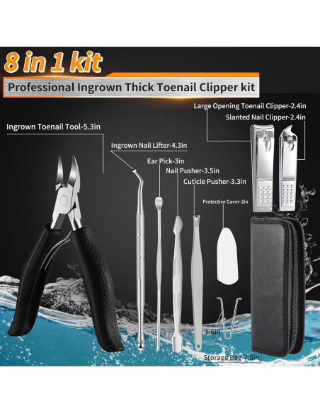 Juego de Pedicura Profesional Fvbber 8 Piezas Uñas Gruesas Juego de Pedicura Profesional Fvbber 8 Piezas Uñas Gruesas