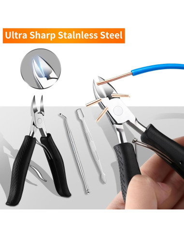 Juego de Pedicura Profesional Fvbber 8 Piezas Uñas Gruesas