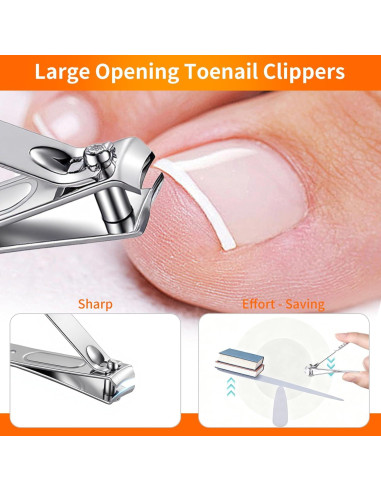 Juego de Pedicura Profesional Fvbber 8 Piezas Uñas Gruesas