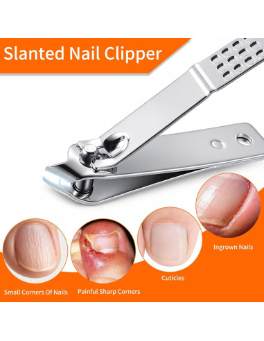 Juego de Pedicura Profesional Fvbber 8 Piezas Uñas Gruesas