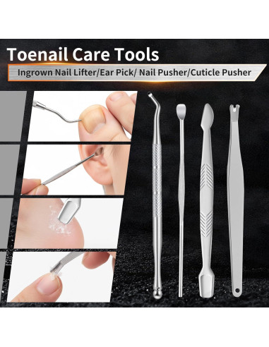 Juego de Pedicura Profesional Fvbber 8 Piezas Uñas Gruesas