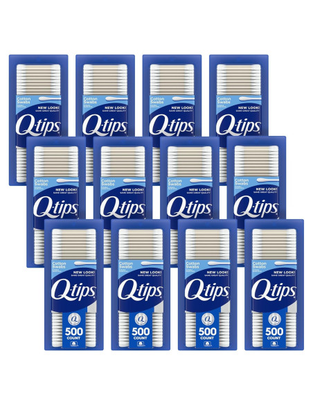 Bastones de Algodón Q-tips 100% Algodón 500 Unidades