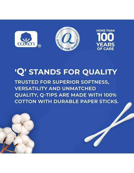 Bastones de Algodón Q-tips 100% Algodón 500 Unidades