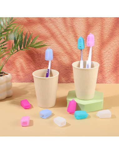 Cubiertas de Silicona TIESOME para Cepillos de Dientes - 10 Paquetes