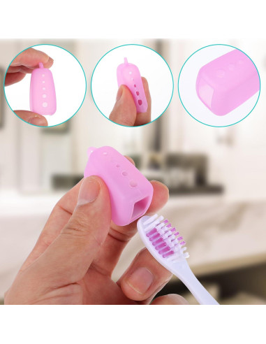Cubiertas de Silicona TIESOME para Cepillos de Dientes - 10 Paquetes
