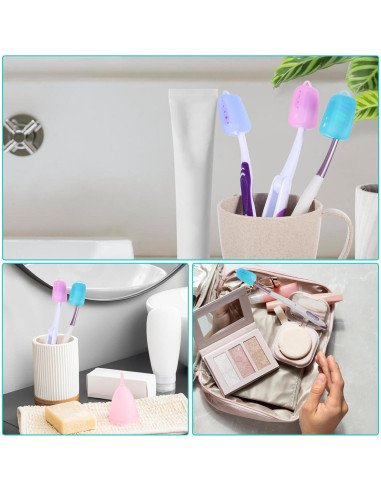 Cubiertas de Silicona TIESOME para Cepillos de Dientes - 10 Paquetes