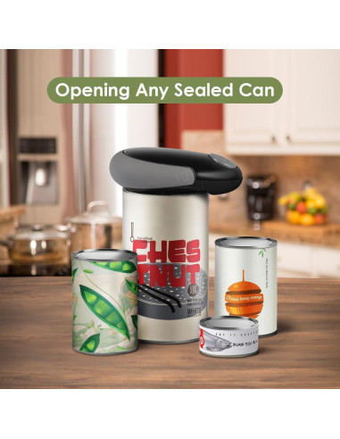 Abrelatas Eléctrico Automático Genérico 70W Negro Ergonomico