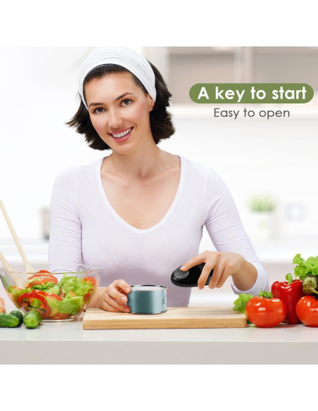 Abrelatas Eléctrico Automático Genérico 70W Negro Ergonomico