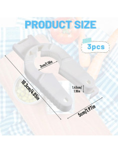 3 Piezas Abrebotellas Multifuncional Ymapinc Blanco Ergonomico 2