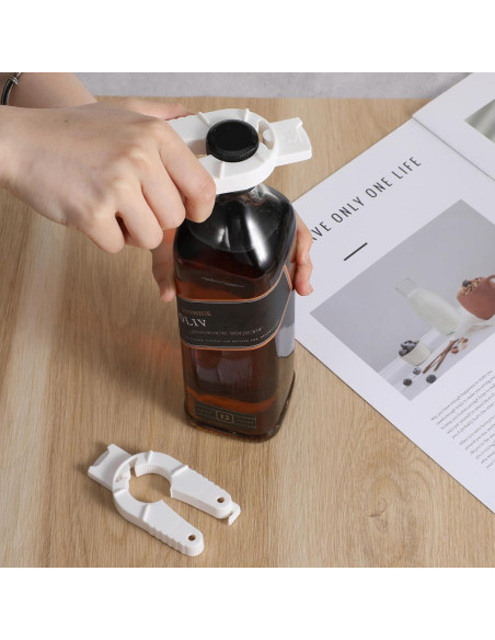 3 Piezas Abrebotellas Multifuncional Ymapinc Blanco Ergonomico