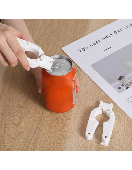 3 Piezas Abrebotellas Multifuncional Ymapinc Blanco Ergonomico