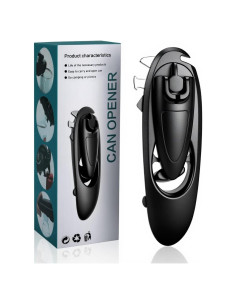 Abrelatas Multifuncional 8 en 1 TUOSANTER Negro 20x6x4 cm