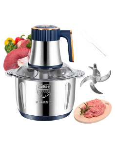 Picadora de Alimentos Eléctrica Yehenarn 3L 800W Acero Inoxidable