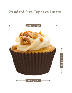 Forros de Cupcake Estándar SKIDEC 300 Piezas Papel Desechable 2