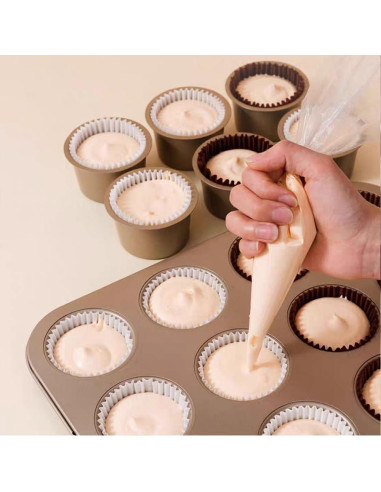 Forros de Cupcake Estándar SKIDEC 300 Piezas Papel Desechable