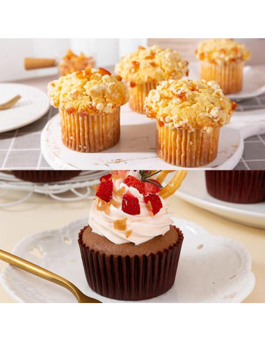 Forros de Cupcake Estándar SKIDEC 300 Piezas Papel Desechable