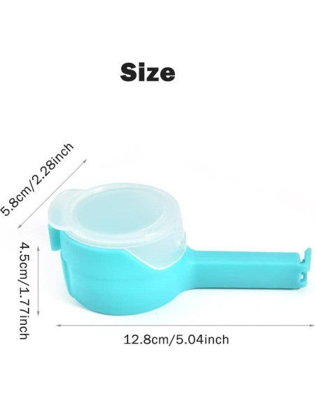 4 Clips de Sellado de Alimentos CALIDAKA - Reutilizables 12.8 cm 4 Clips de Sellado de Alimentos CALIDAKA - Reutilizables 12.8 cm