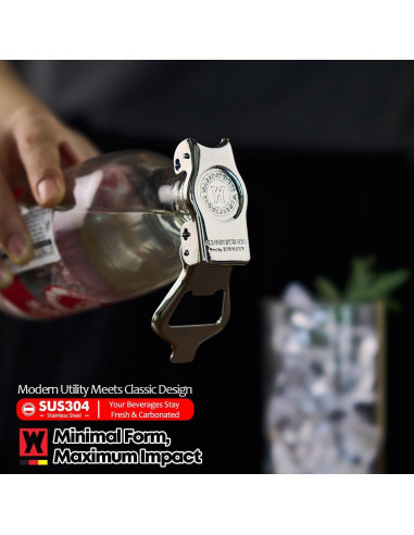 Abrebotellas 3 en 1 WAGENSTEIGER de Acero Inoxidable SUS304