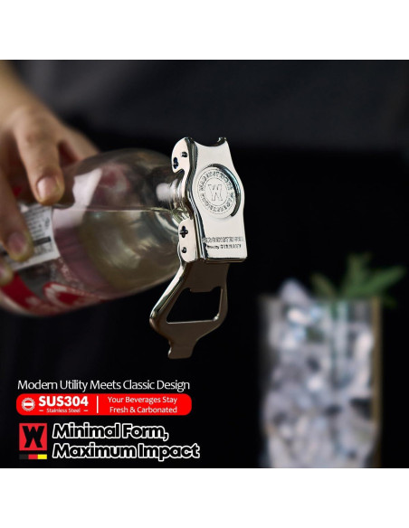 Abrebotellas 3 en 1 WAGENSTEIGER de Acero Inoxidable SUS304