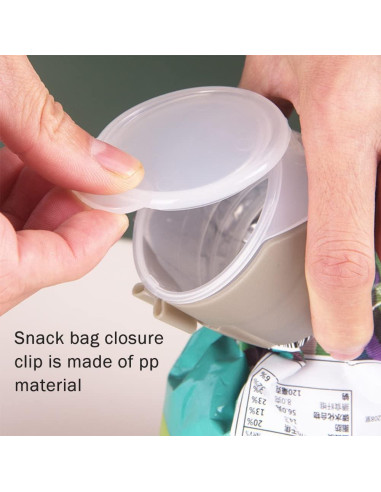 4 Clips de Sellado de Alimentos CALIDAKA - Reutilizables 12.8 cm