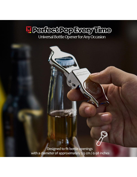 Abrebotellas 3 en 1 WAGENSTEIGER de Acero Inoxidable SUS304