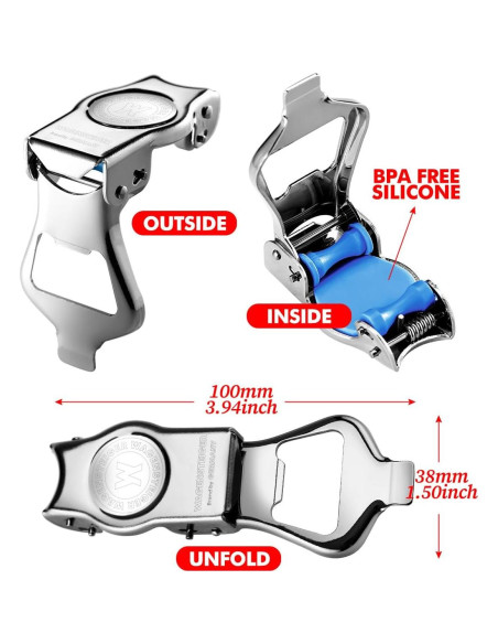 Abrebotellas 3 en 1 WAGENSTEIGER de Acero Inoxidable SUS304