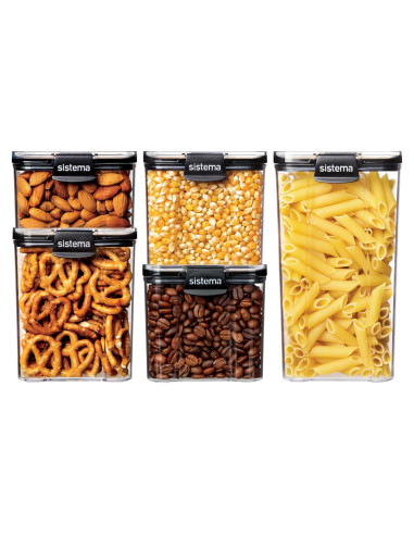 Contenedores de Almacenamiento de Alimentos Sistema Ultra 5 Pzas