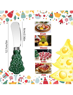 Conjunto de 6 Cuchillos para Mantequilla Guojanfon - Acero Inoxidable y Madera 2