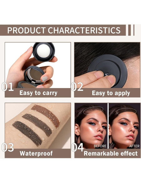 Polvo para Retoque de Raíces CAHIUYOA Castaño Oscuro 30g Polvo para Retoque de Raíces CAHIUYOA Castaño Oscuro 30g