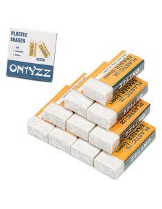 Borradores Blancos ONTYZZ 10 Pcs Suaves PVC 4.6x1.8 cm