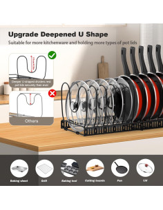 Organizador de Ollas y Sartenes Housolution Expandible 12-59 cm 2