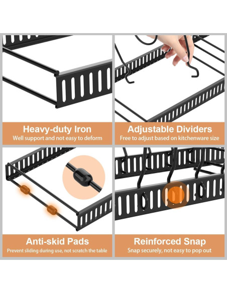 Organizador de Ollas y Sartenes Housolution Expandible 12-59 cm