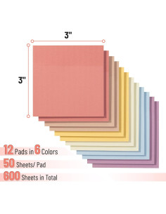 Notas Adhesivas Coloridas Mr. Pen 7.62x7.62cm 600 Hojas 2