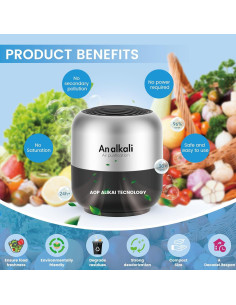 Desodorante de Nevera Un Alkali - Kit de 4 Eliminadores de Olores 2