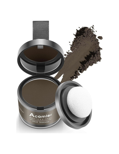 Acomler Polvo Sombra de Raíz 4g - Marrón Oscuro para Cabello Acomler Polvo Sombra de Raíz 4g - Marrón Oscuro para Cabello